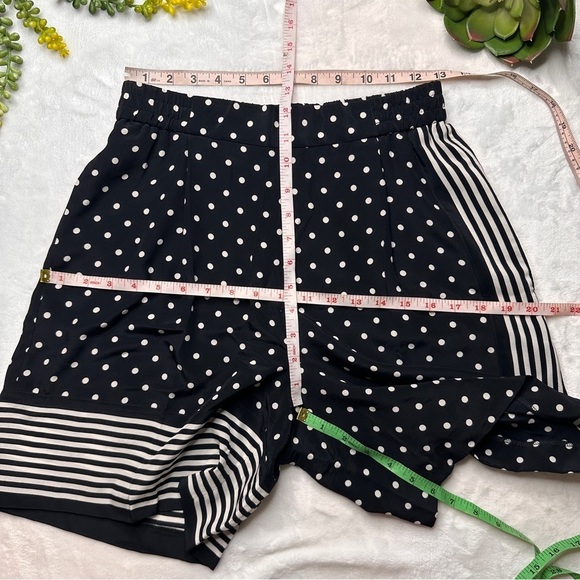 Stella McCartney Zandra Printed Silk Crepe De Chine Shorts In Black EU 38/ US 8 - Picture 14 of 15